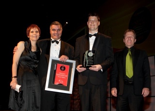 Westpac Awards night - on stage