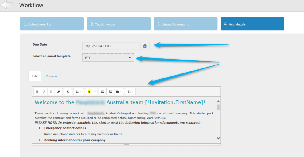 Set-Up Signing Settings