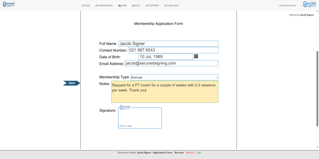 Fill and Sign - Fill Template