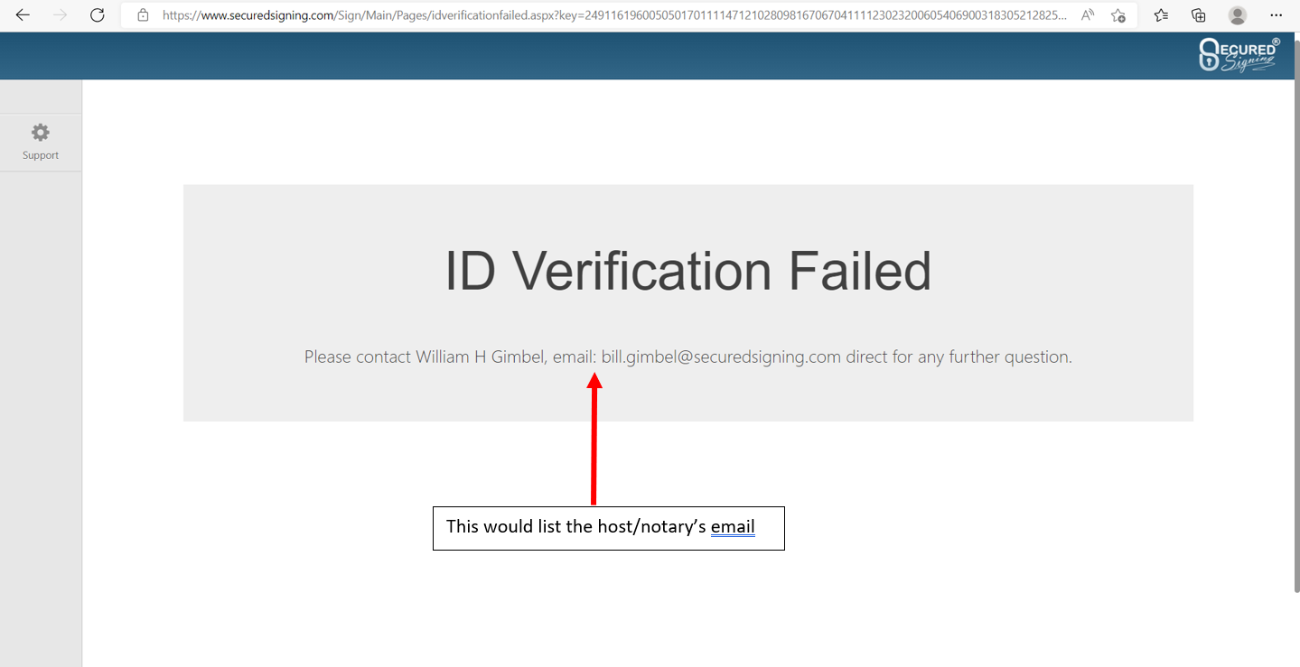 failed idv procedure invitee