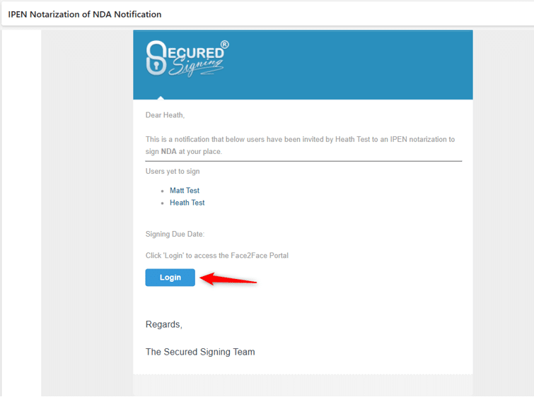 IPEN - Notification Email