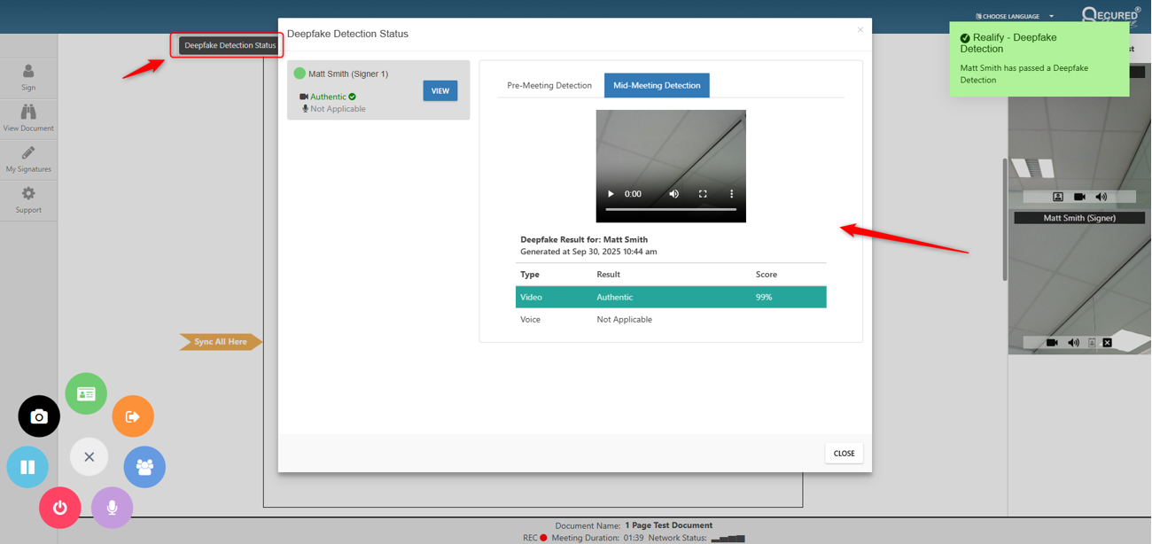 Realify - Results During the Meeting