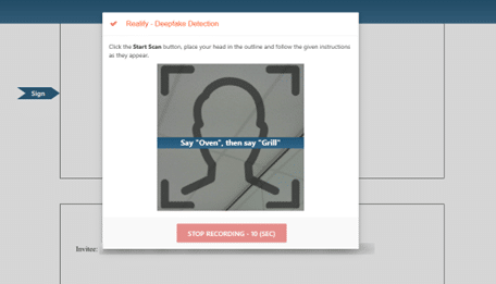 required to record a 10 second video and speak aloud