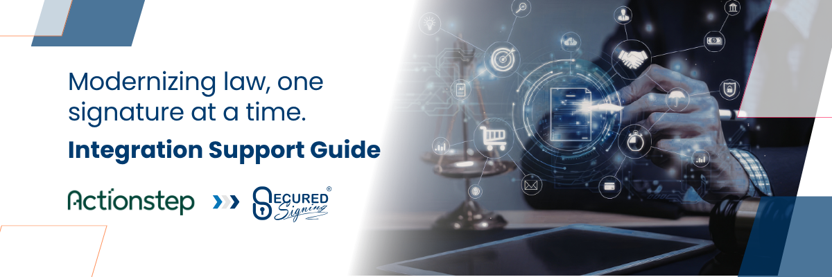 Secured Signing Integration with Actionstep header