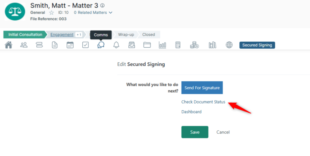 Step 1: Open Secured Signing Document List In Secured Signing My Documents