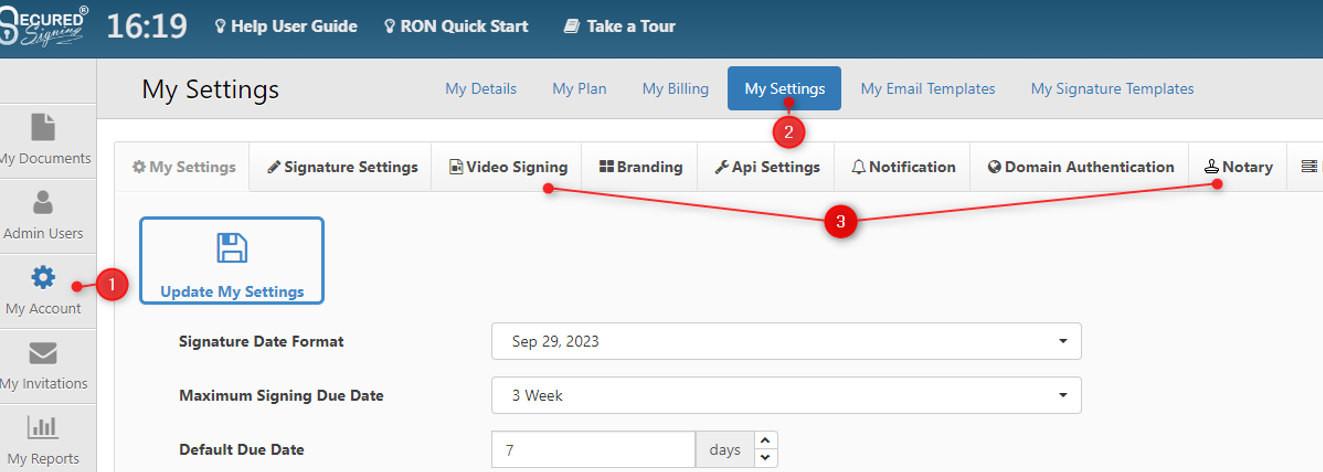 Whiteboard Settings Secured Signing - Release Notes - October 2023