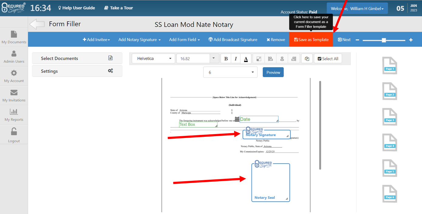 save as a template - template creation