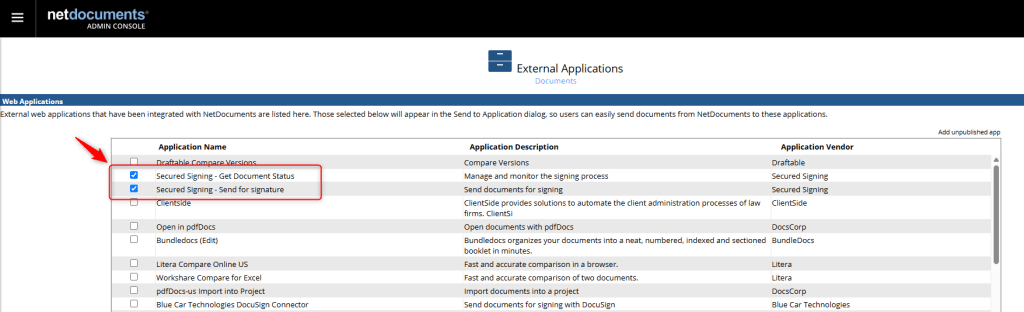 step 2 to activate netdocuments