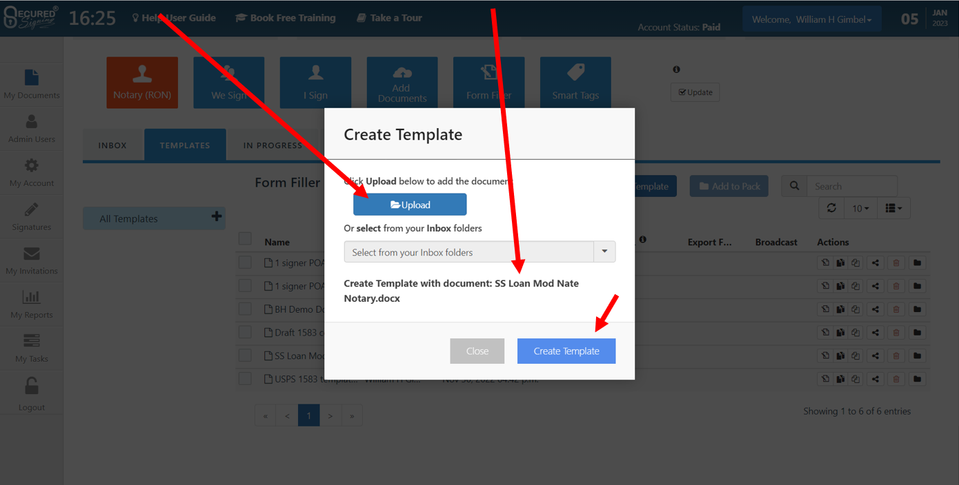 Template Creation Process
